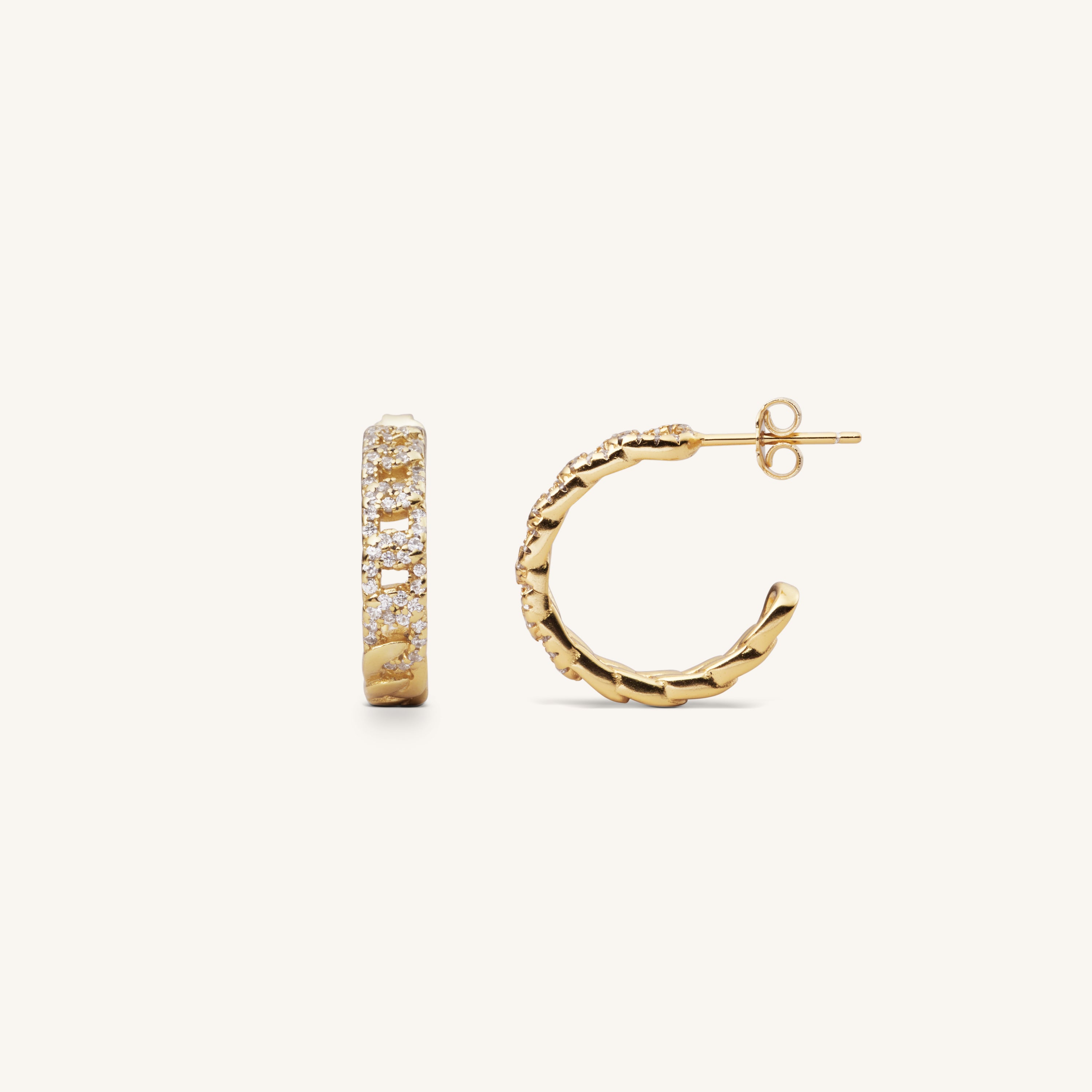 AMALFI CHAIN HOOPS