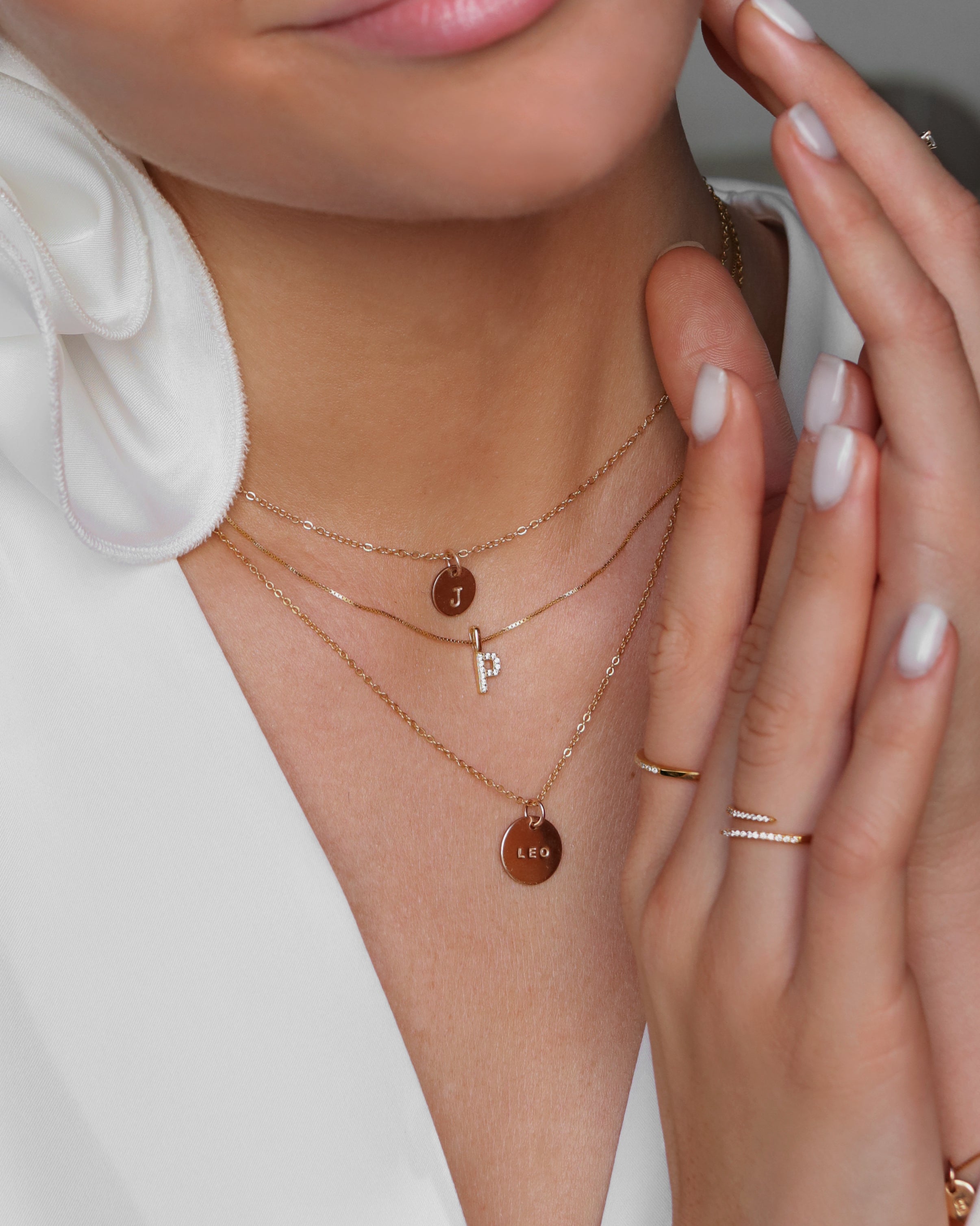 NAME COIN NECKLACE - SILVER