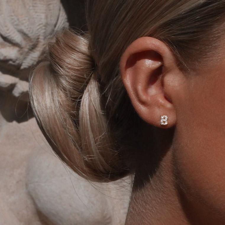 LOVE INITIAL PETITE NECKLACE - SILVER