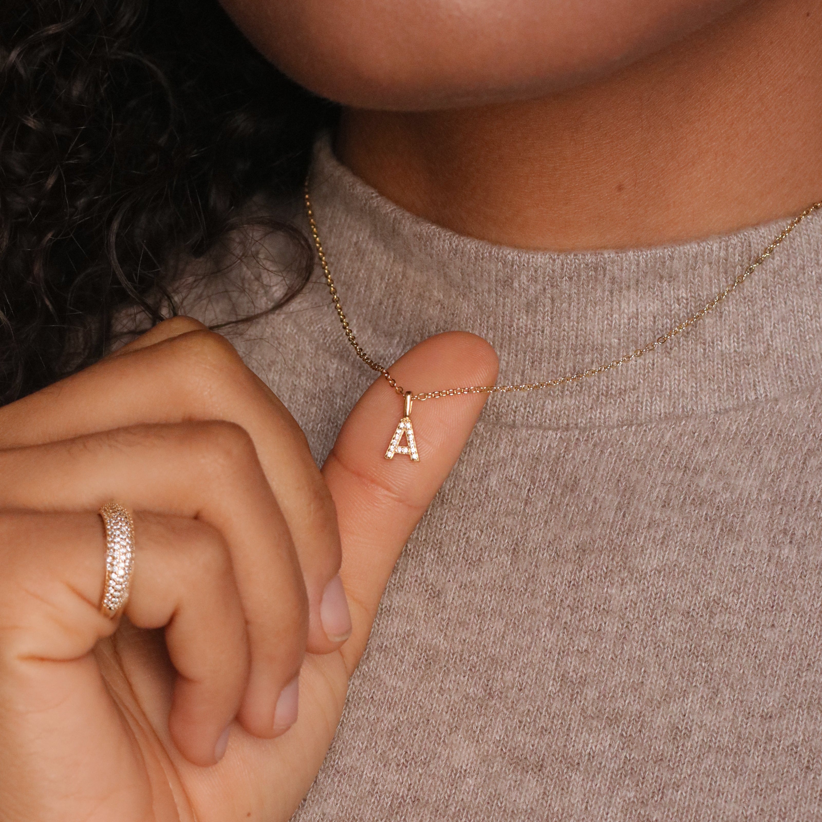 LOVE INITIAL NECKLACE