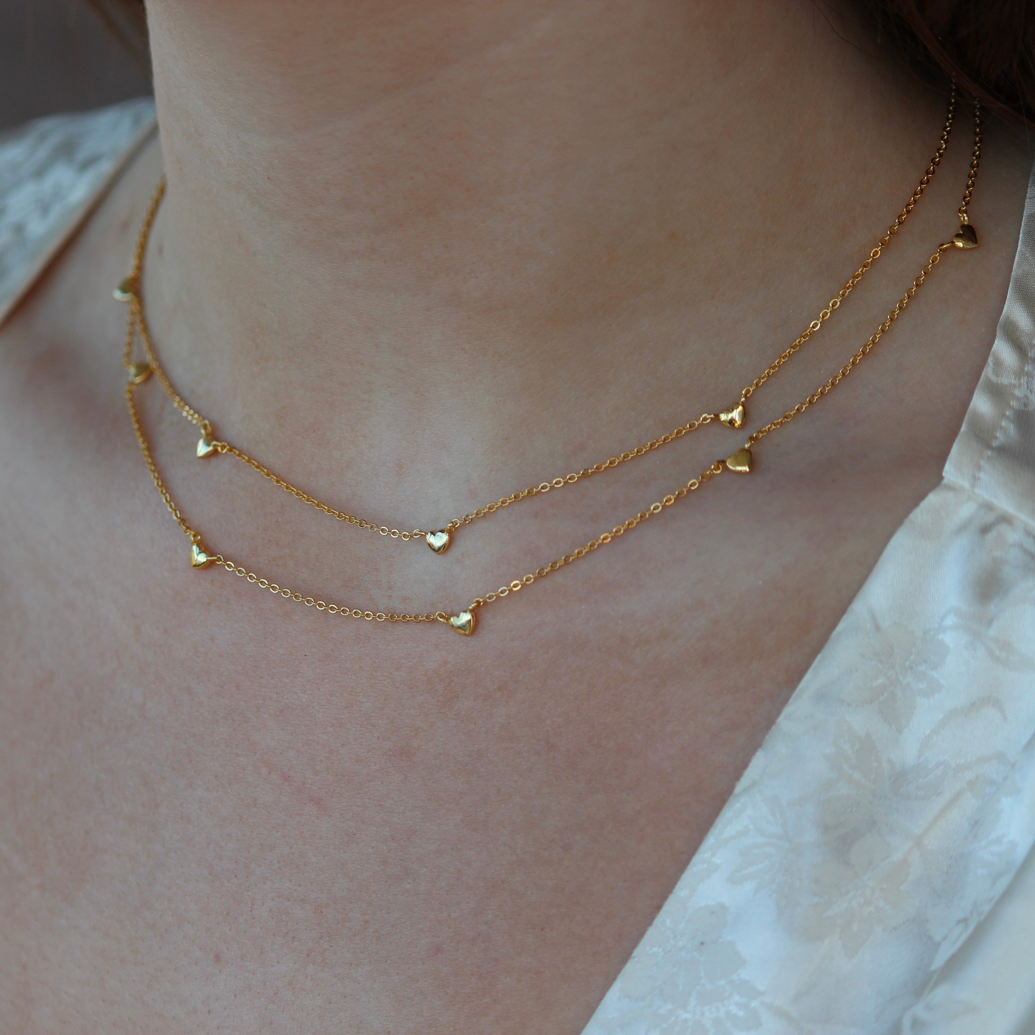 MINI HEART LINE NECKLACE