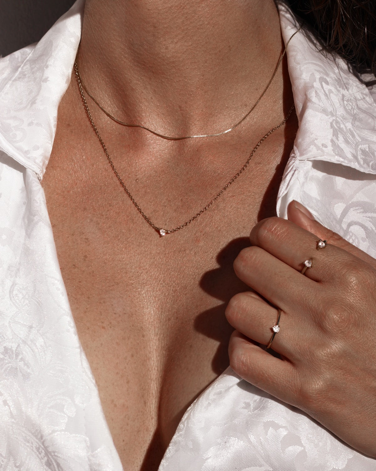 GODDESS SOLITAIRE RING - GOLD