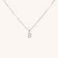 LOVE INITIAL HALSBAND -SILVER