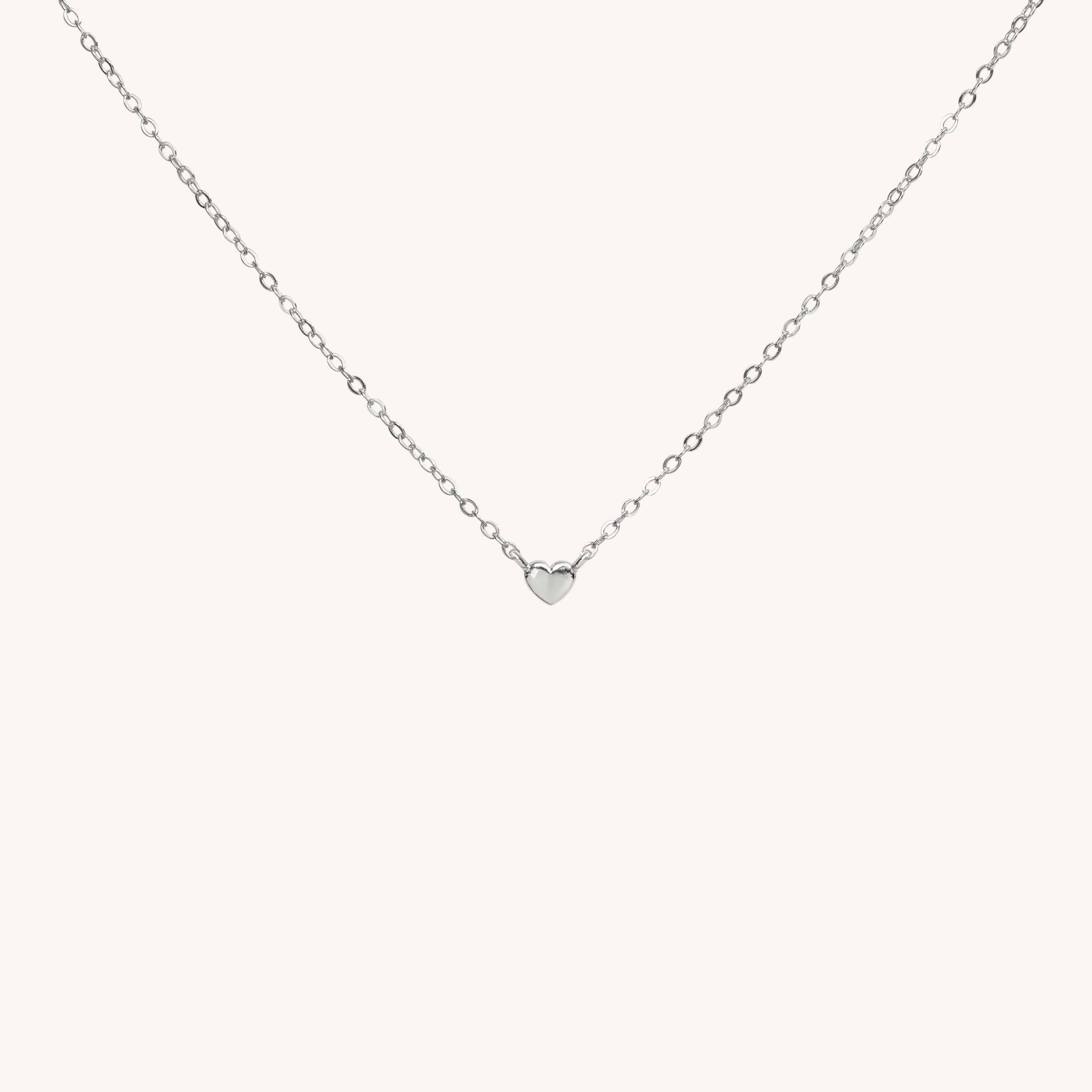 MINI HEART NECKLACE - SILVER