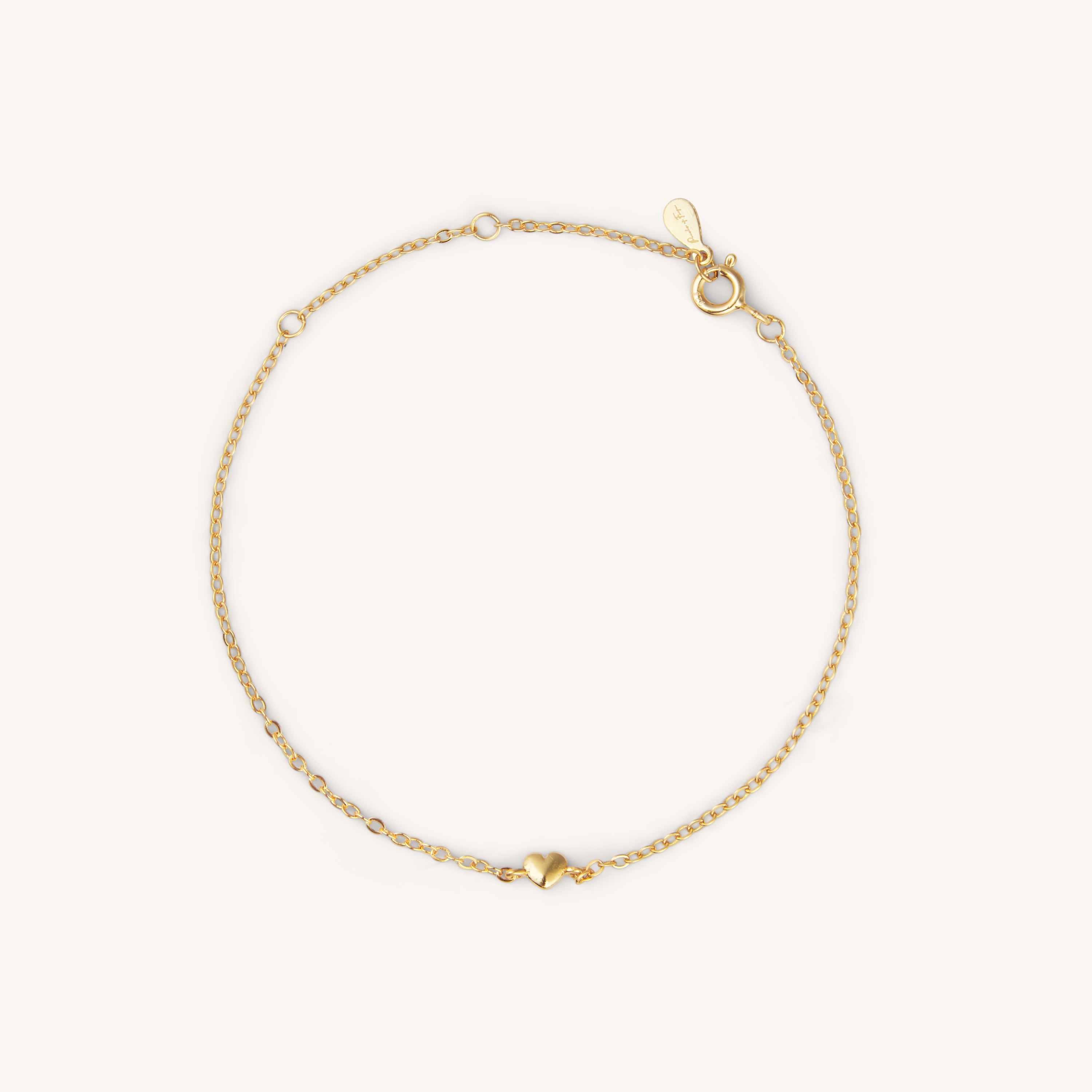 MINI HEART BRACELET - GOLD