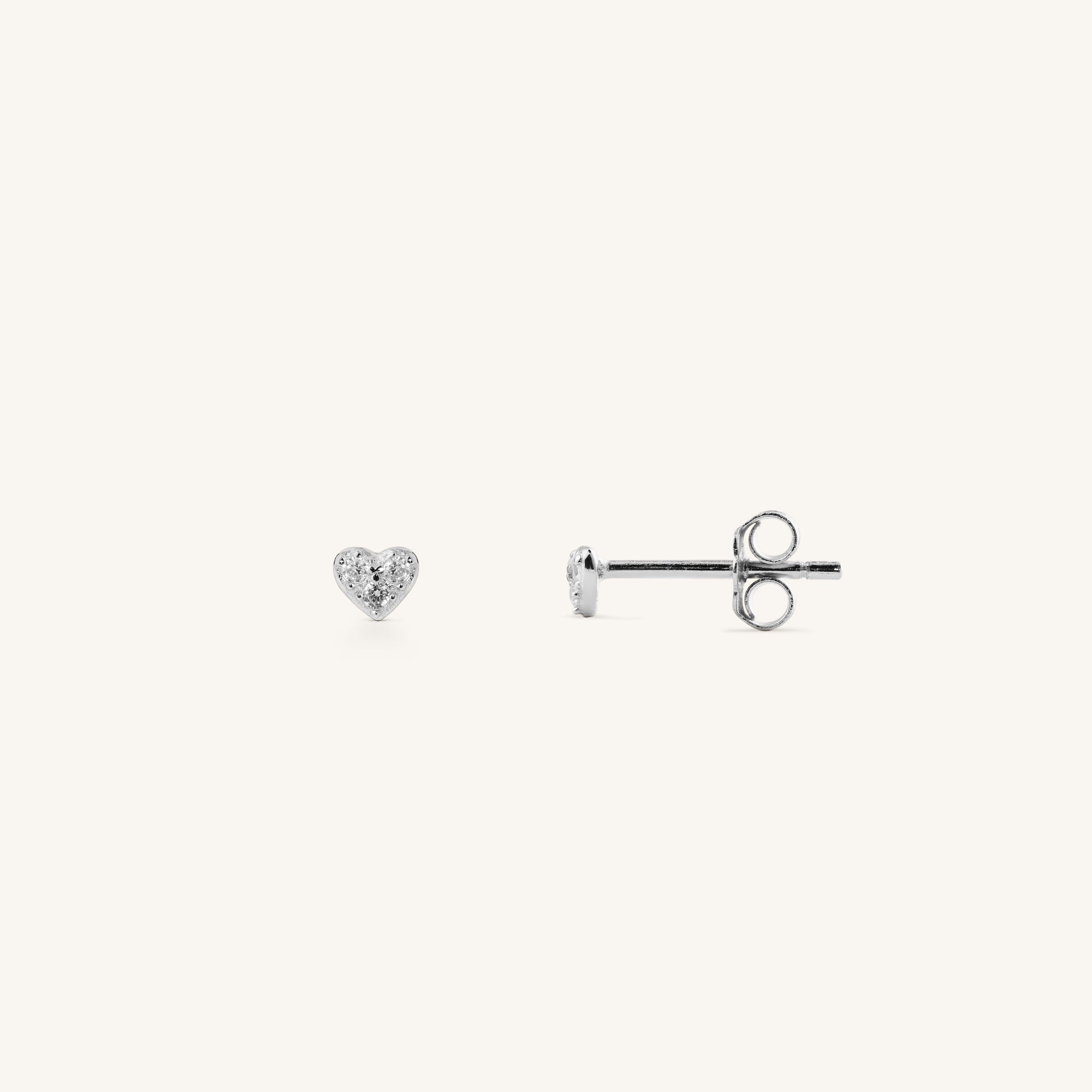 MINI HEART SPARKLING STUDS