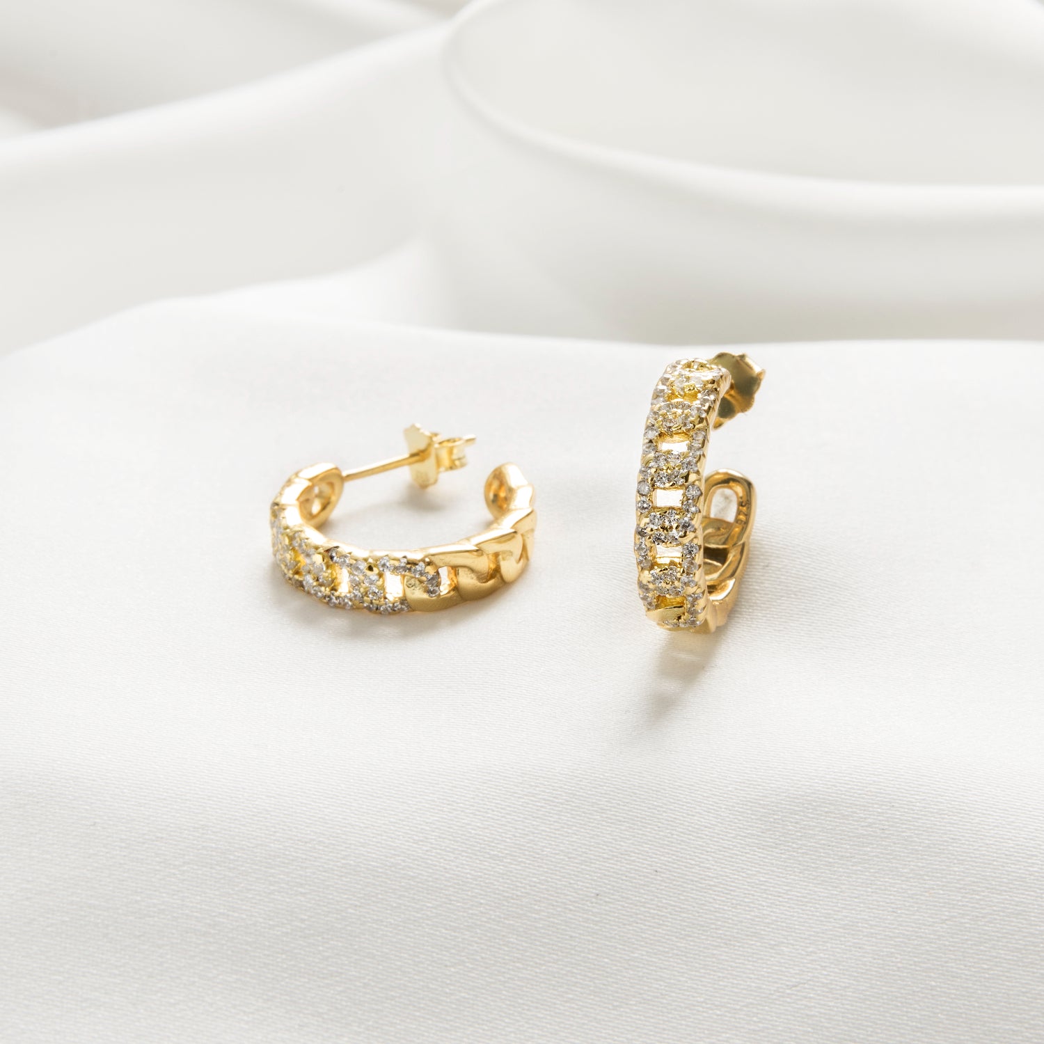AMALFI CHAIN HOOPS