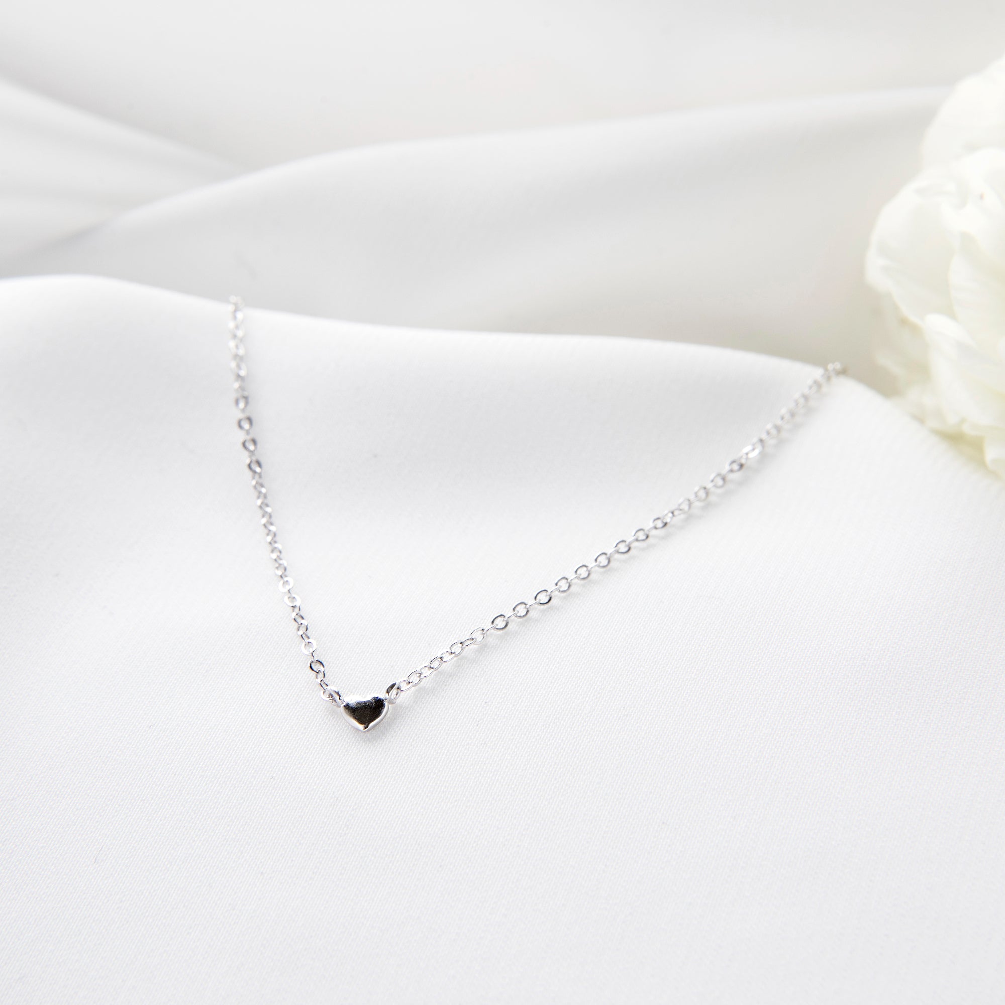 MINI HEART NECKLACE - SILVER