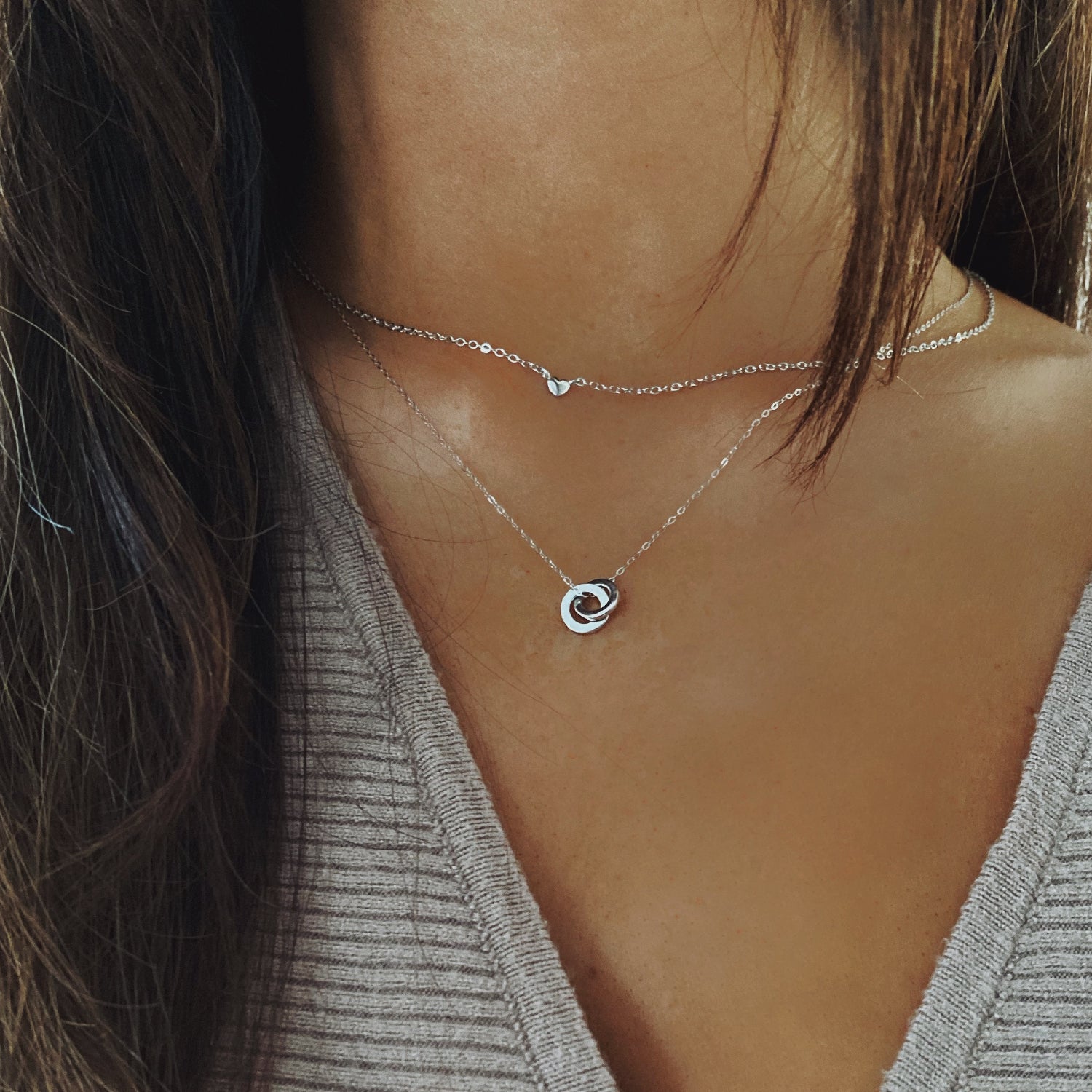 MINI HEART NECKLACE - SILVER