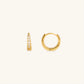 AMALFI CHAIN ​​HOOPS - GOLD