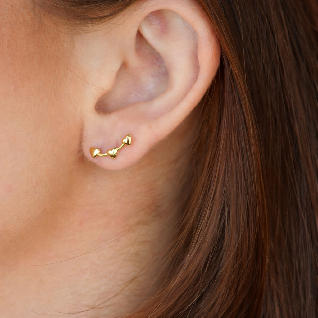 MINI HEART EARCLIMBERS