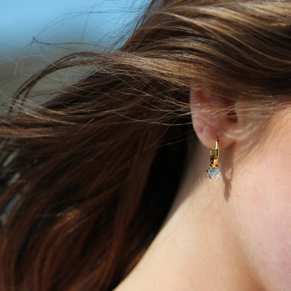 CRYSTAL DROP HOOPS