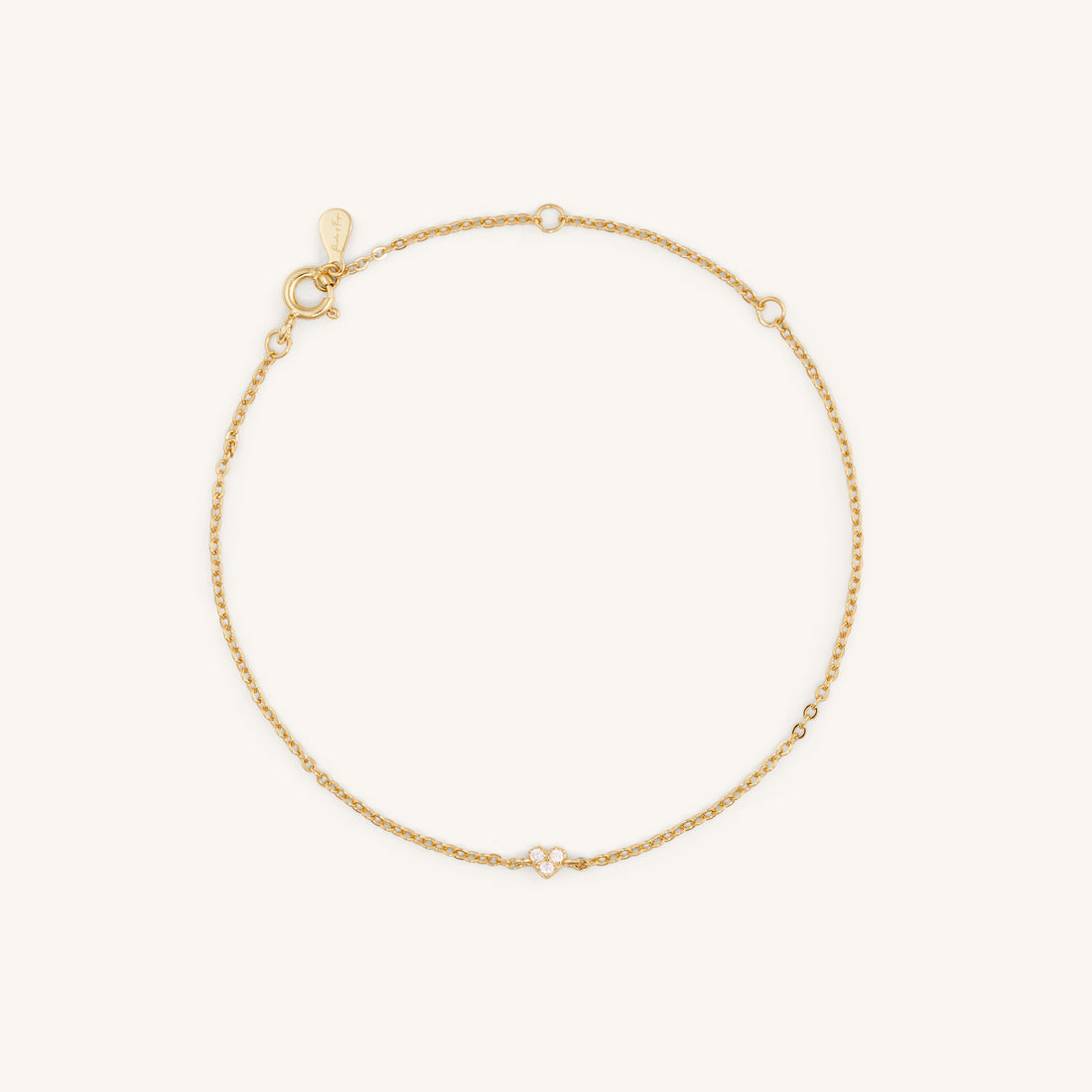 MINI HEART SPARKLING BRACELET - GOLD