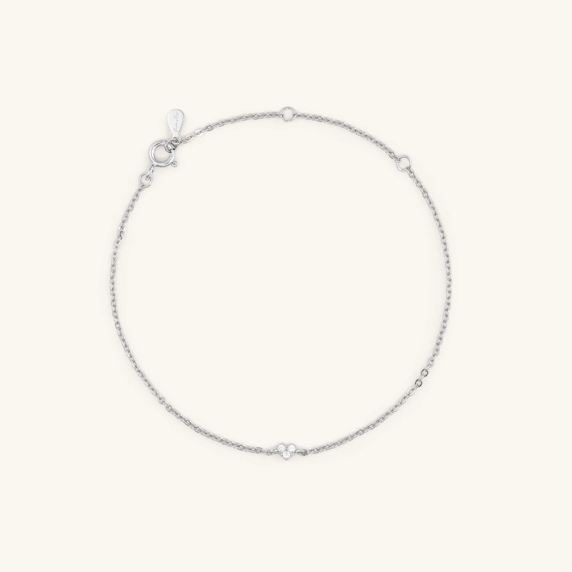 MINI HEART SPARKLING BRACELET - SILVER