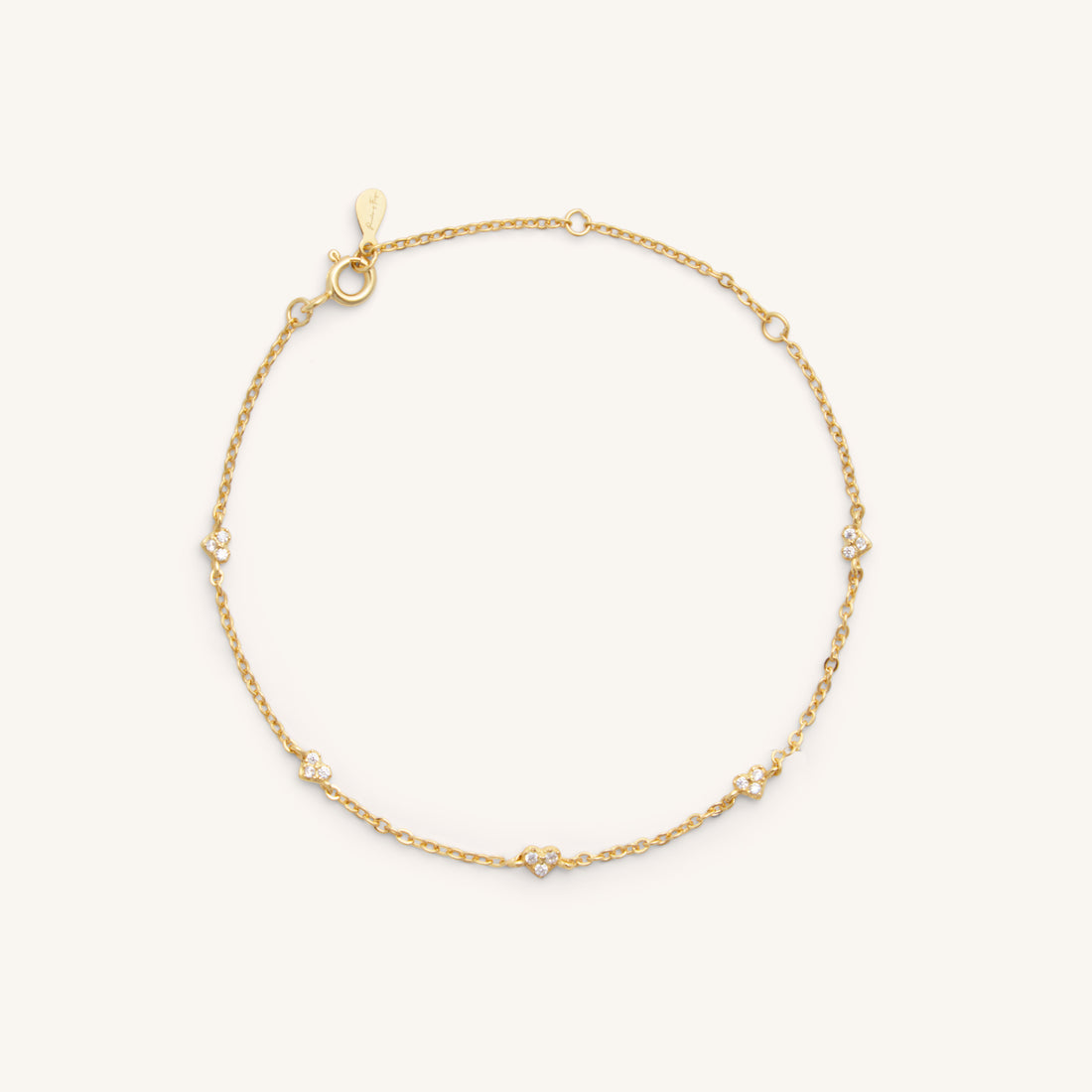 MINI HEART LINE BRACELET - GOLD