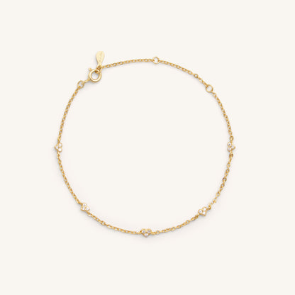 MINI HEART LINE BRACELET - GOLD