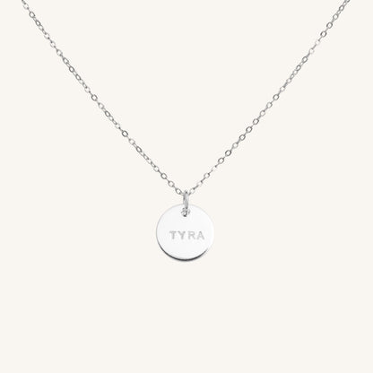 NAME COIN NECKLACE - SILVER