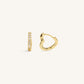 OPEN HEART HOOPS -GULD