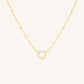 OPEN HEART HALSBAND -GULD