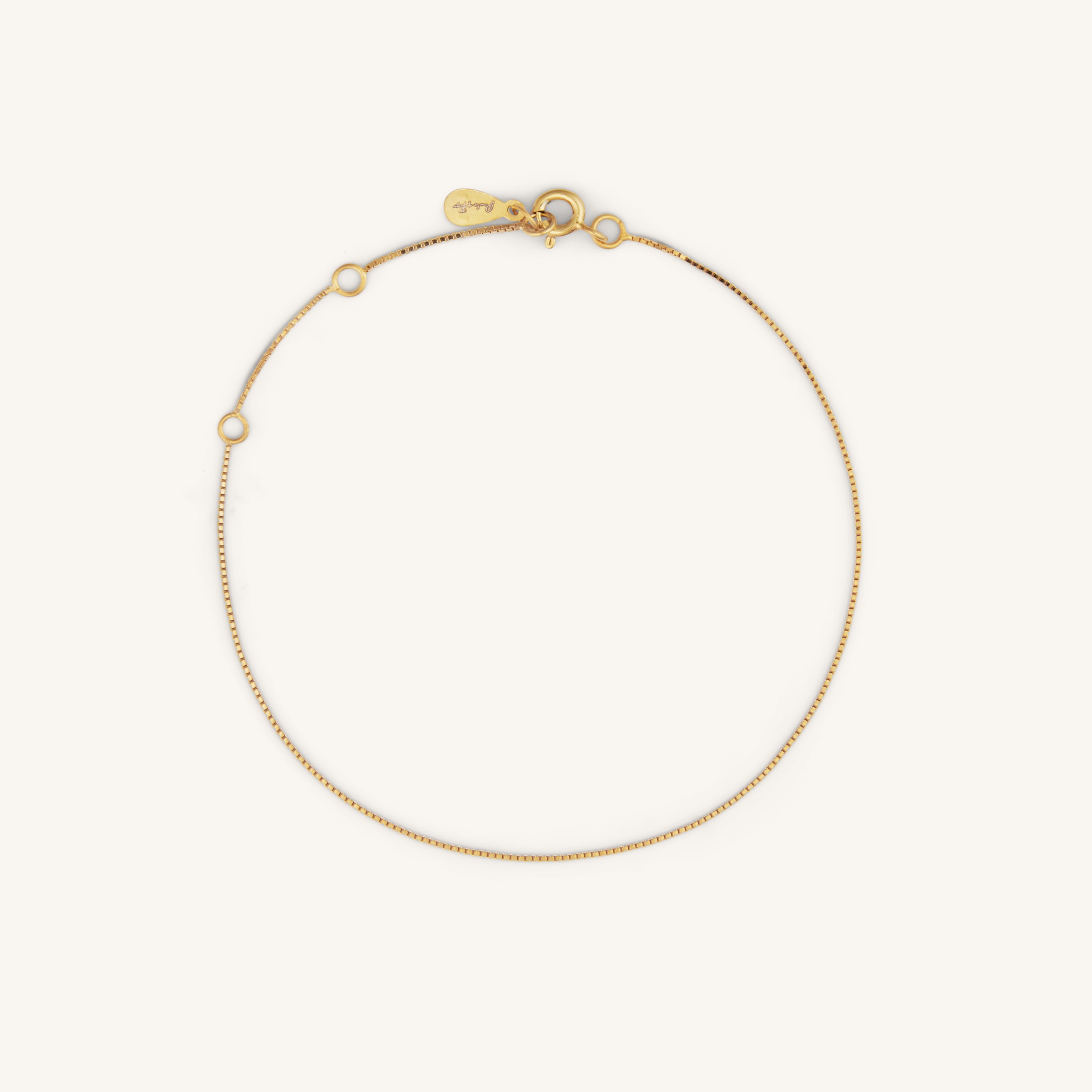 EVERYDAY BOX CHAIN ​​BRACELET - GOLD