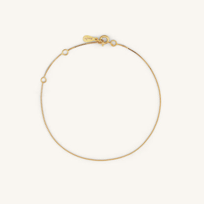 EVERYDAY BOX CHAIN ​​BRACELET - GOLD