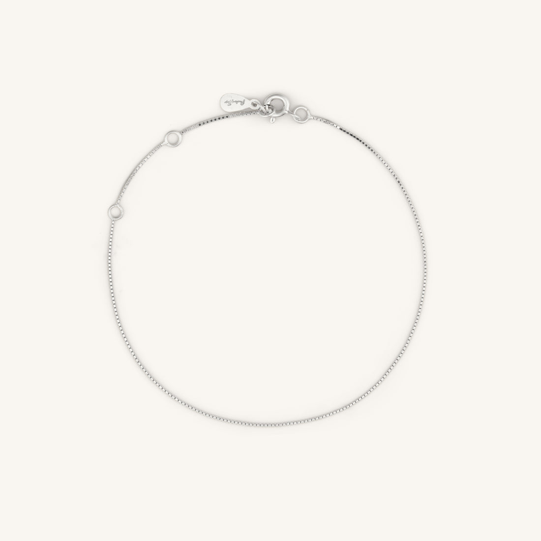 EVERYDAY BOX CHAIN ​​BRACELET - SILVER