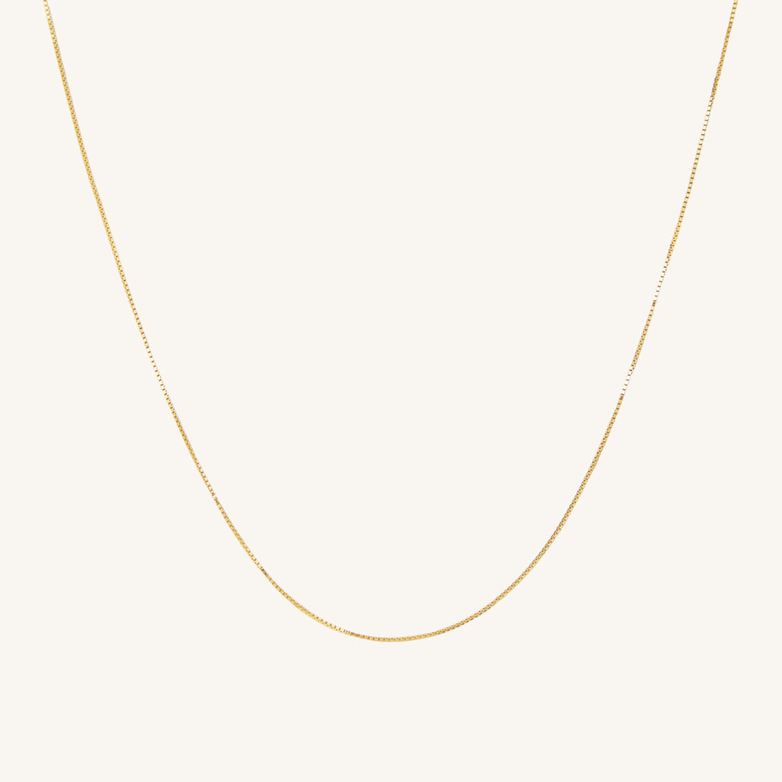 EVERYDAY BOX CHAIN ​​NECKLACE - GOLD