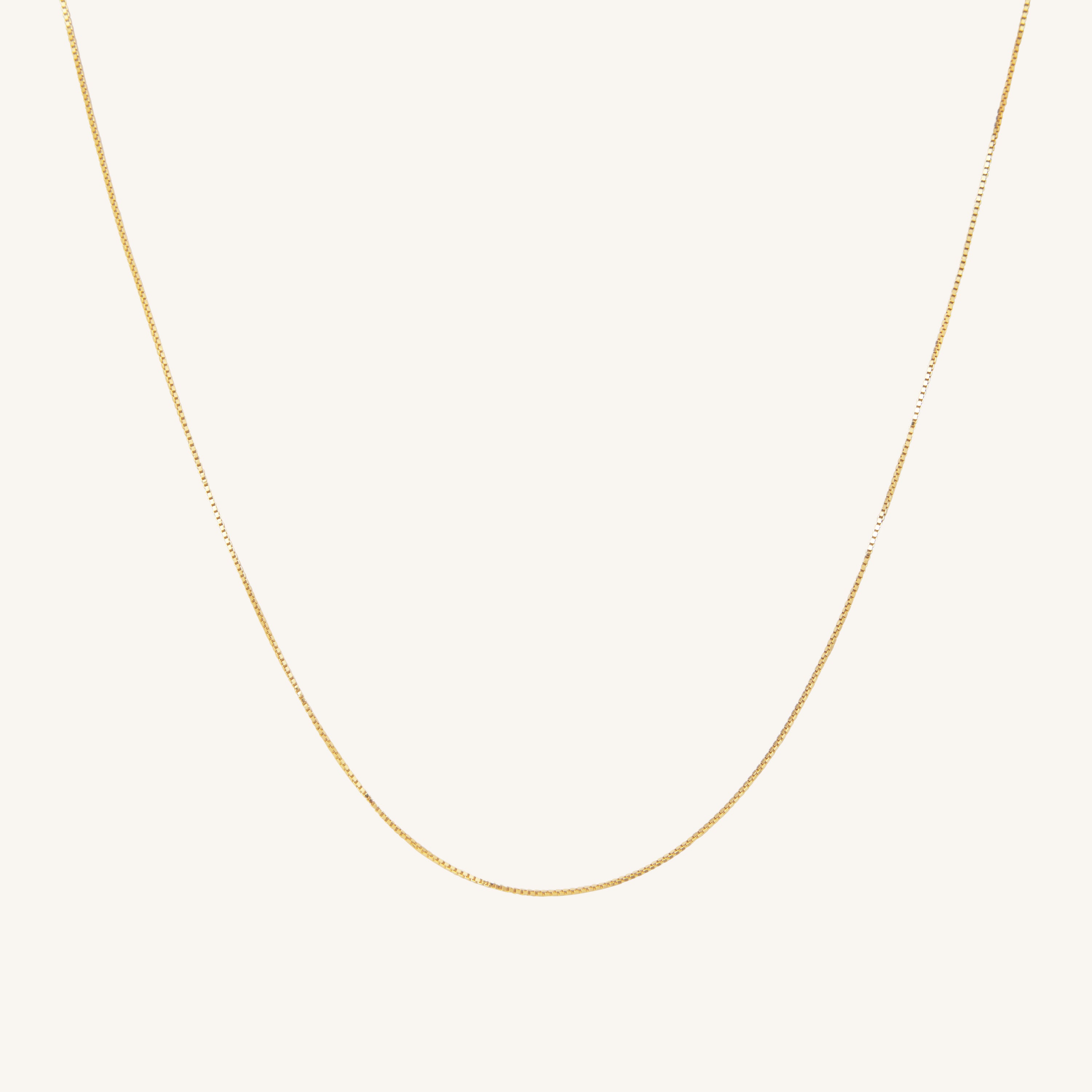 EVERYDAY BOX CHAIN ​​NECKLACE - GOLD