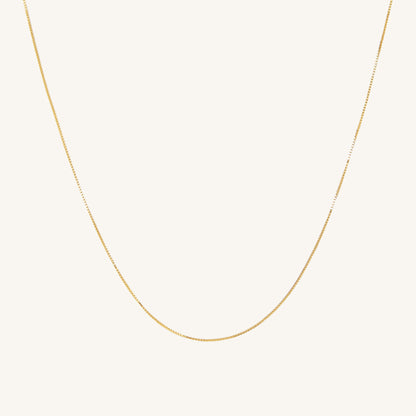 EVERYDAY BOX CHAIN ​​NECKLACE - GOLD