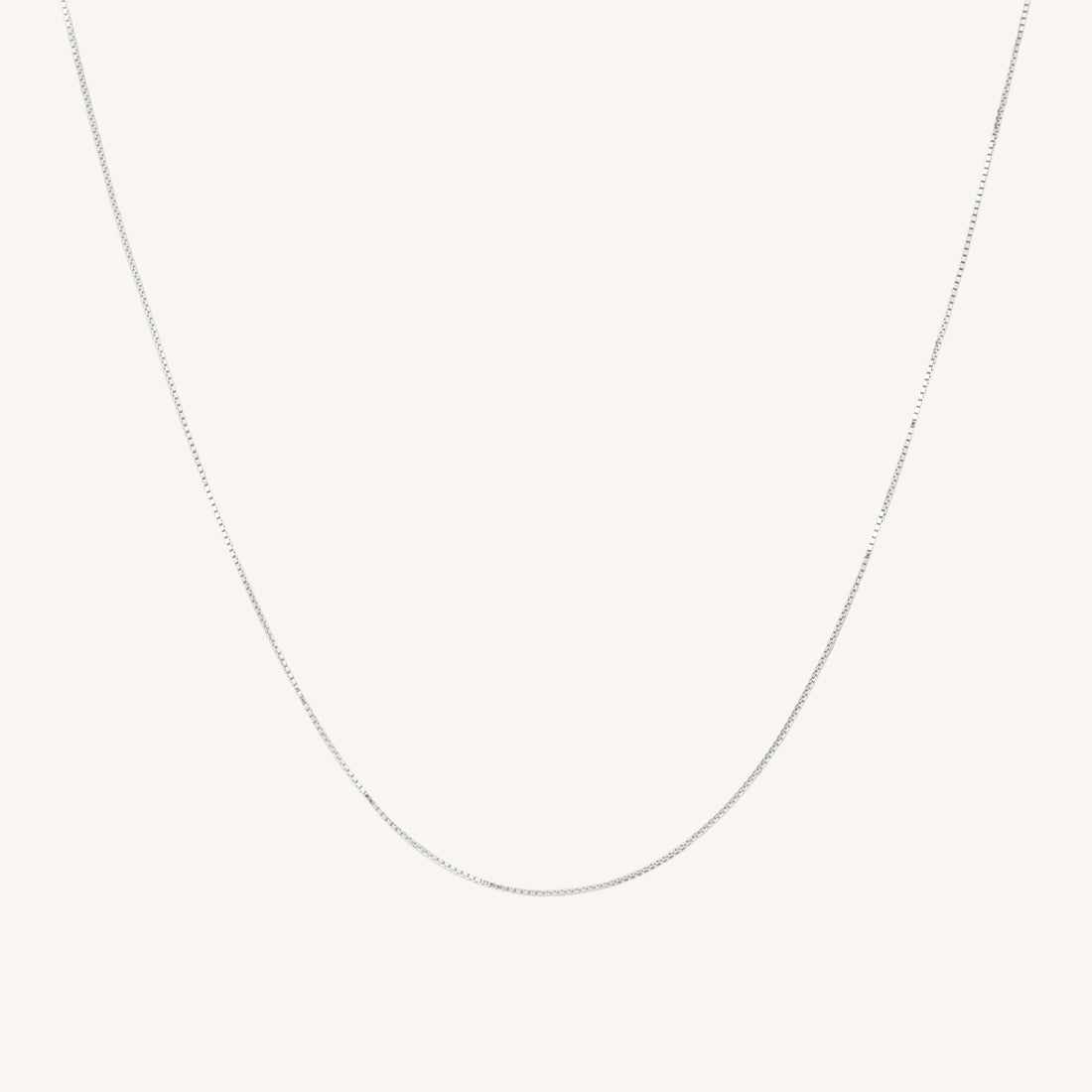 EVERYDAY BOX CHAIN ​​NECKLACE - SILVER