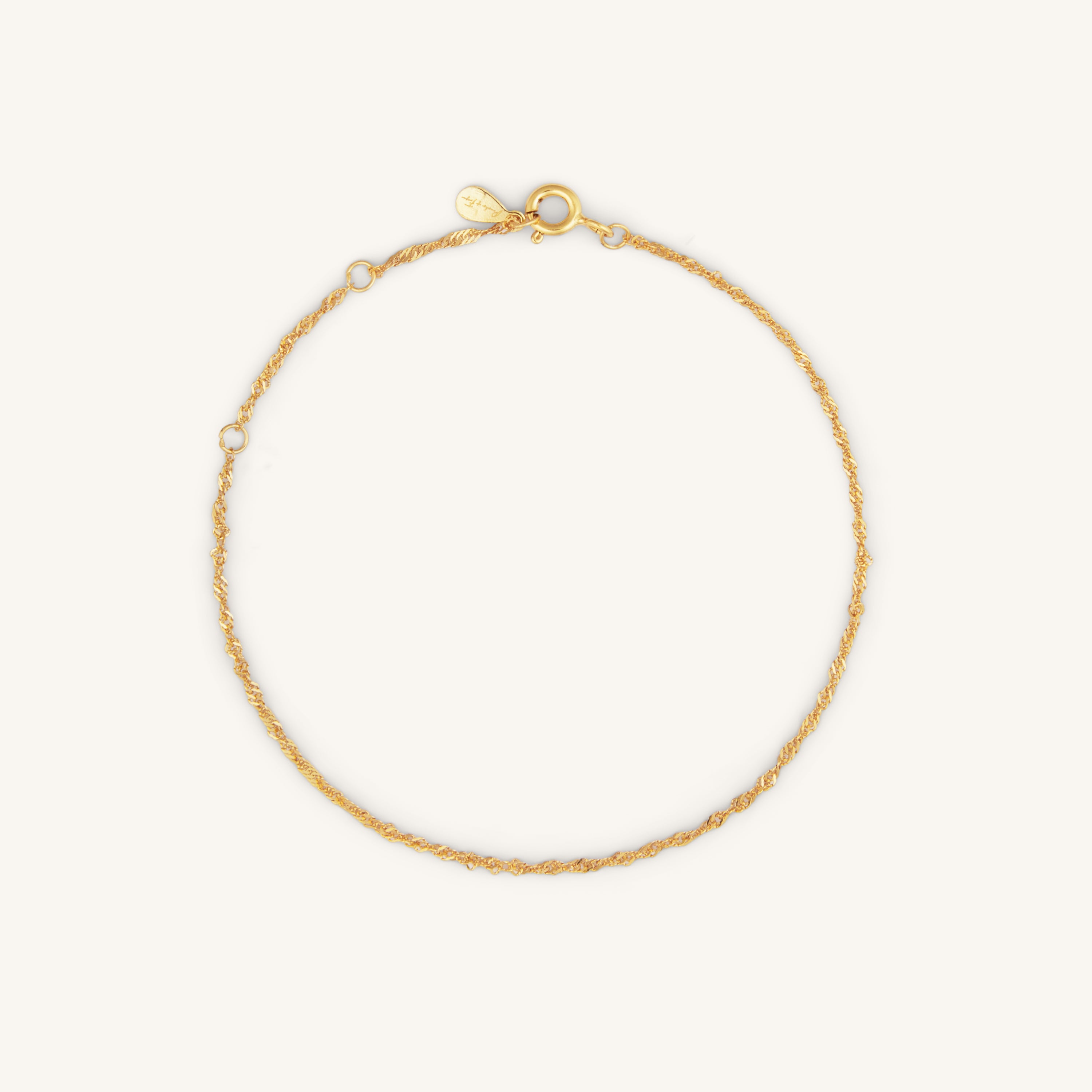 EVERYDAY TWISTED CHAIN ​​BRACELET - GOLD