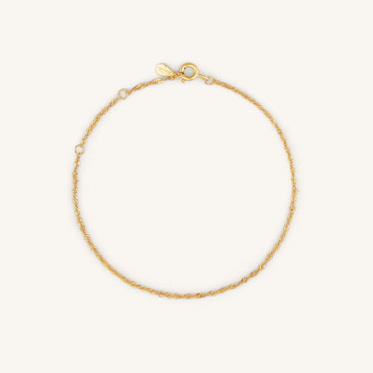 EVERYDAY TWISTED CHAIN ​​BRACELET - GOLD