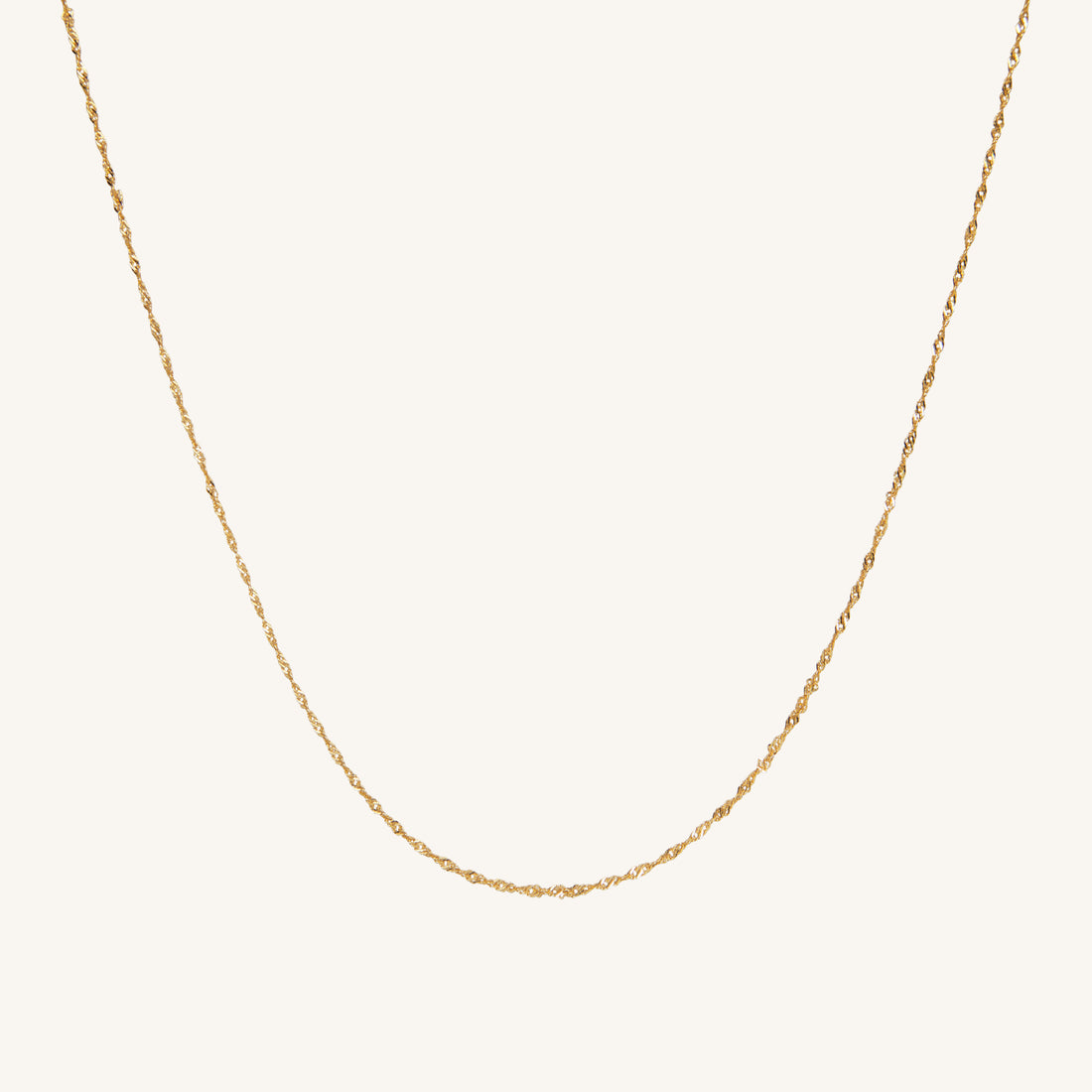 EVERYDAY TWISTED CHAIN ​​NECKLACE - GOLD