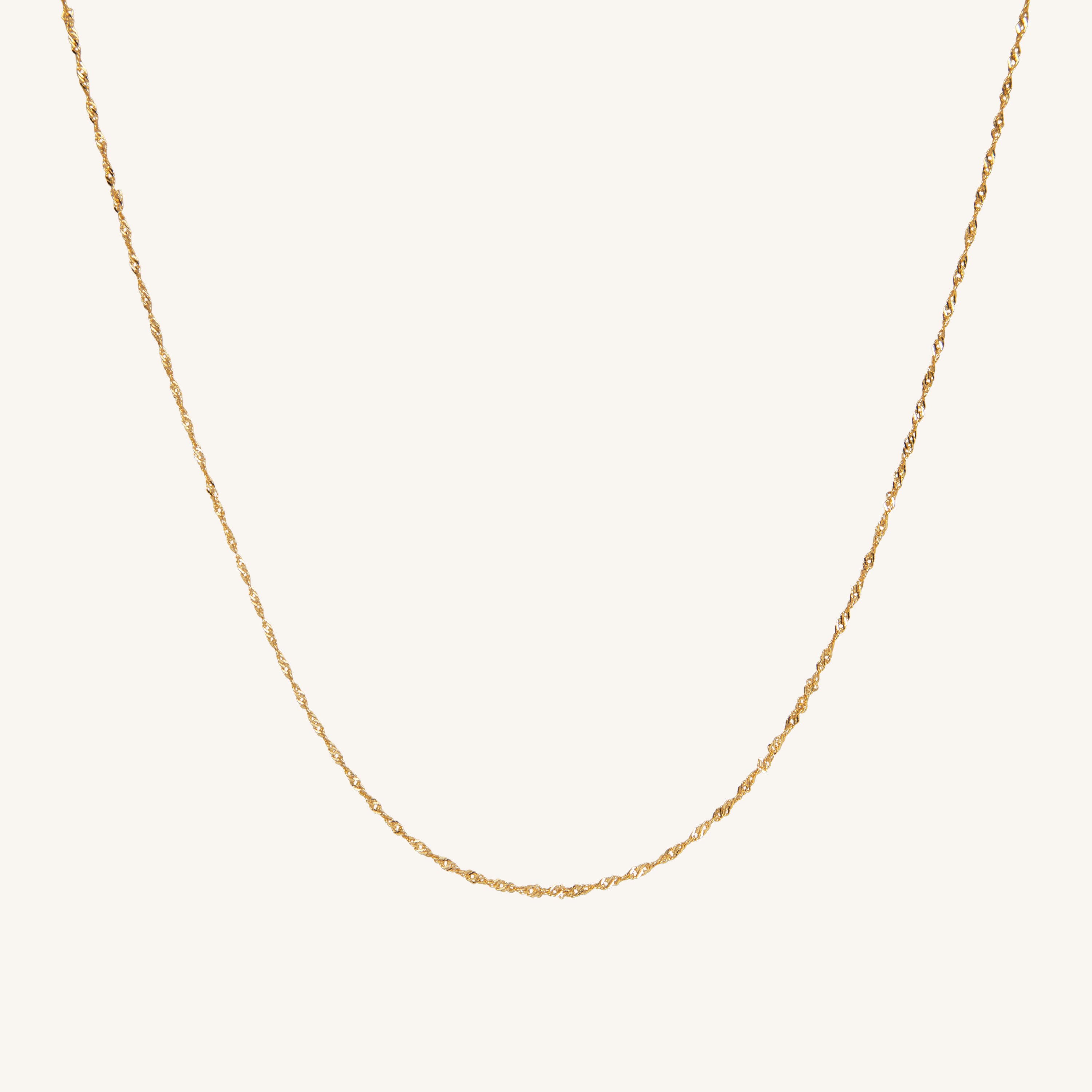 EVERYDAY TWISTED CHAIN ​​NECKLACE - GOLD