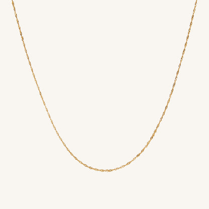 EVERYDAY TWISTED CHAIN ​​NECKLACE - GOLD