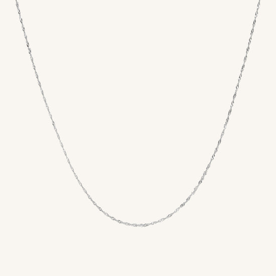 EVERYDAY TWISTED CHAIN HALSBAND  -SILVER