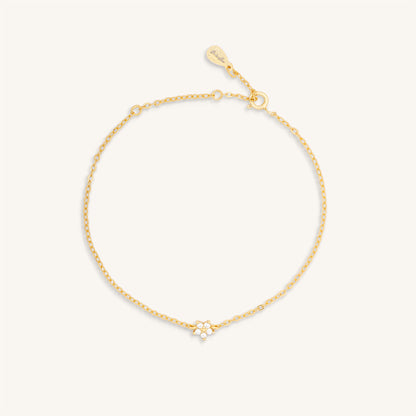 PETITE LOTUS CRYSTAL BRACELET - GOLD