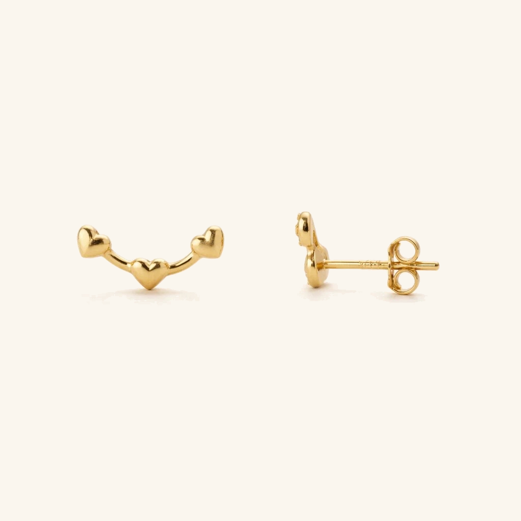MINI HEART EARCLIMBERS