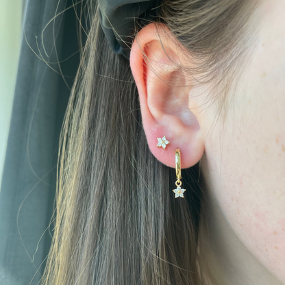 LOTUS CRYSTAL HOOPS