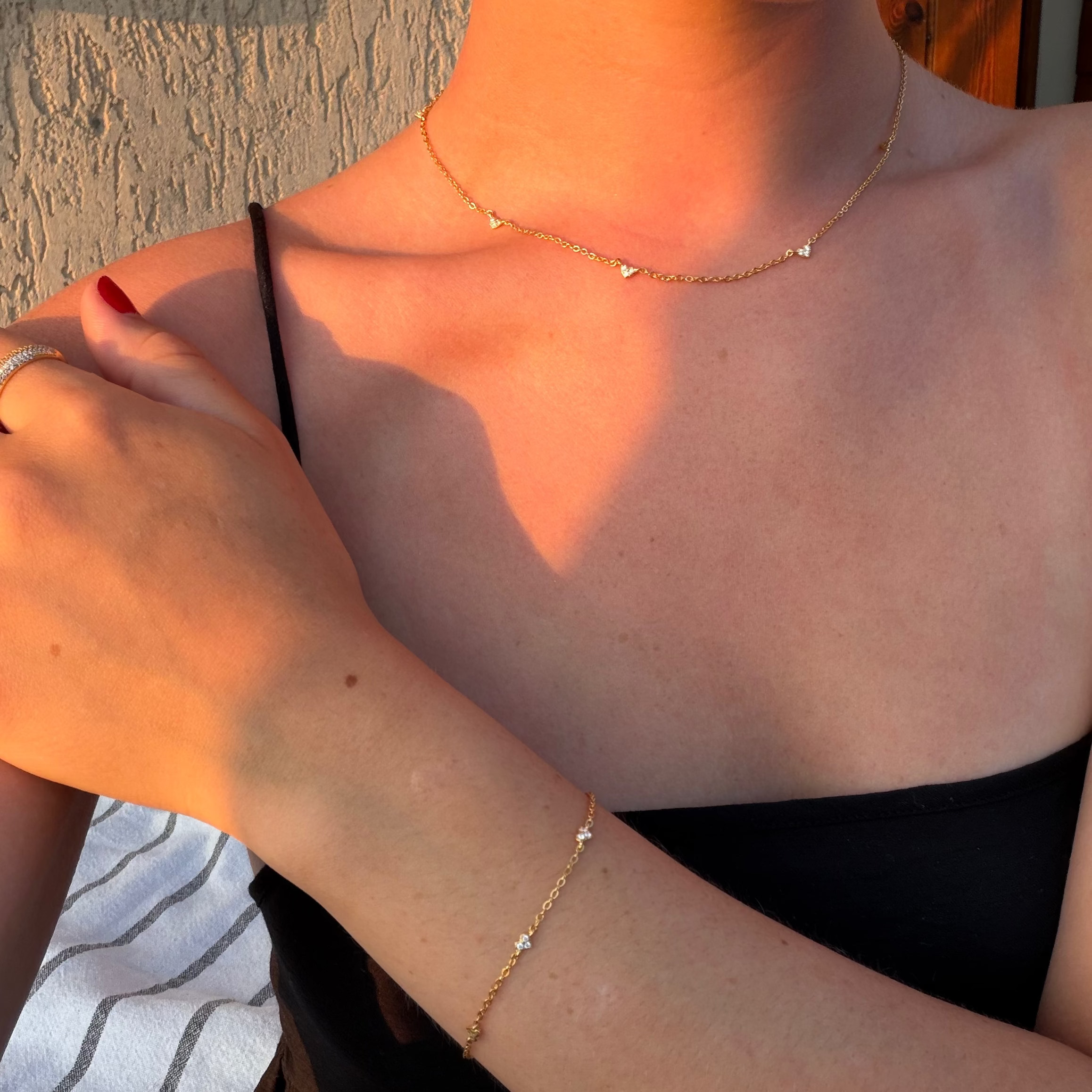 MINI HEART LINE NECKLACE