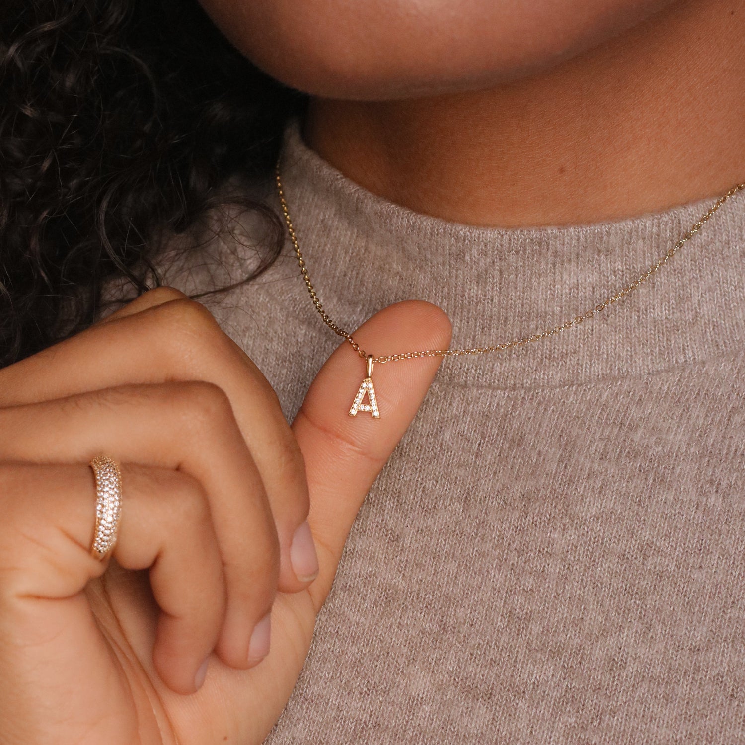 LOVE INITIAL NECKLACE