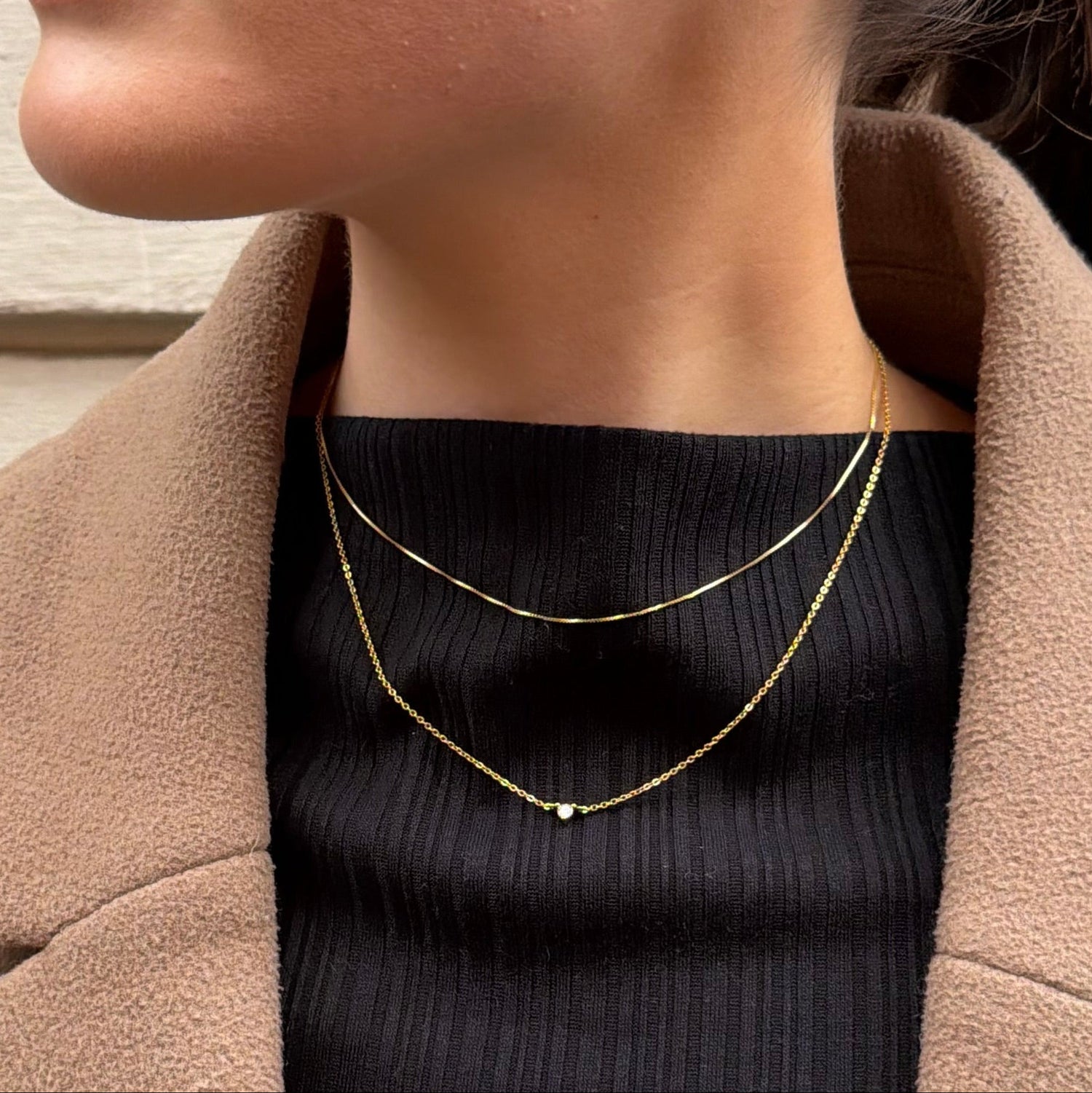 GODDESS SOLITAIRE NECKLACE