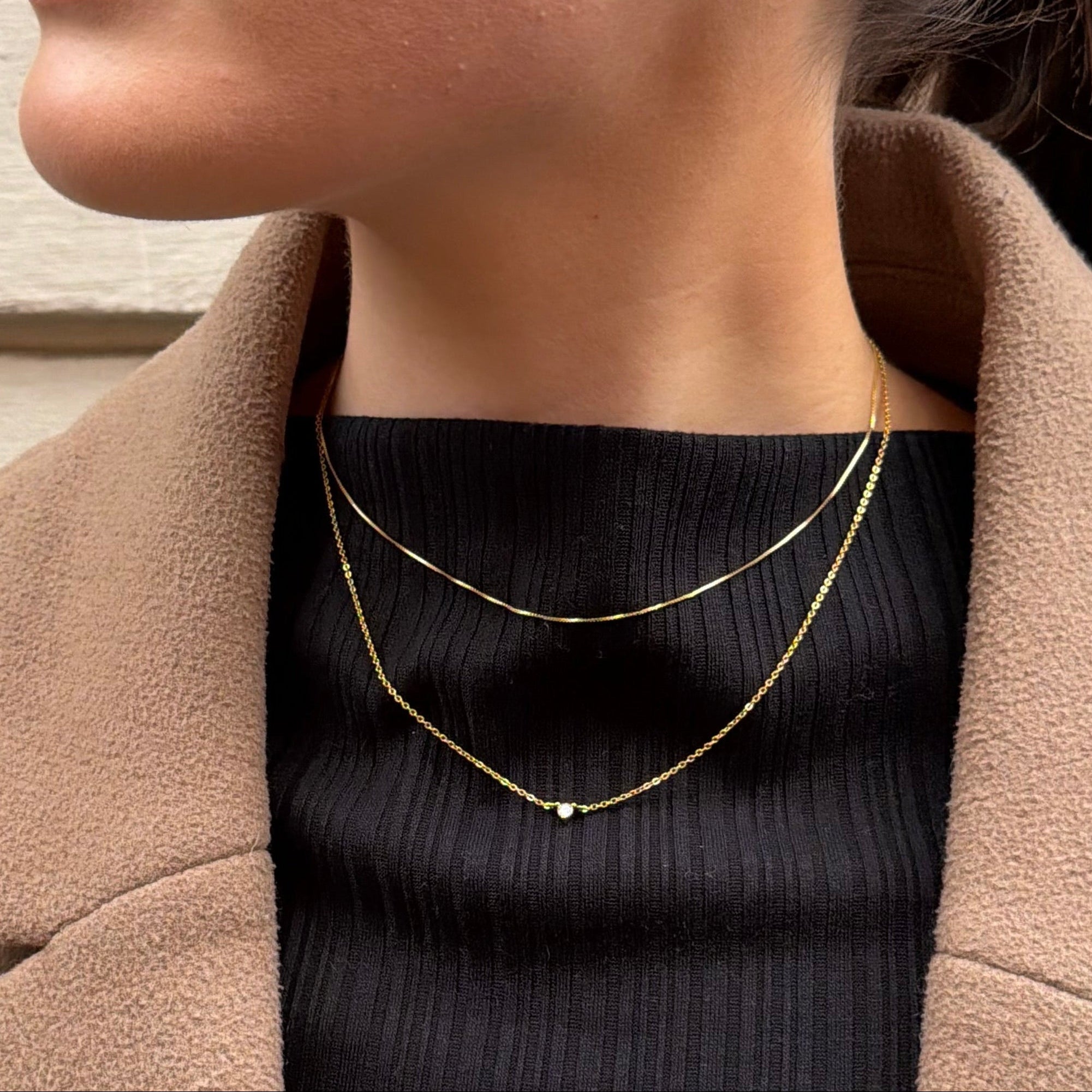 GODDESS SOLITAIRE NECKLACE