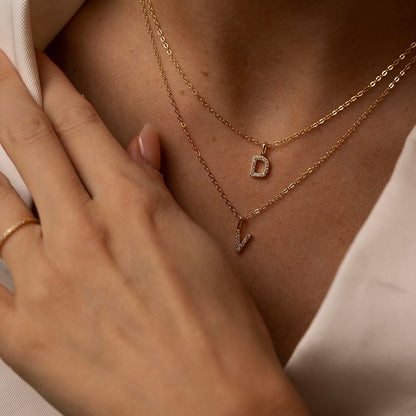 LOVE INITIAL NECKLACE - GOLD