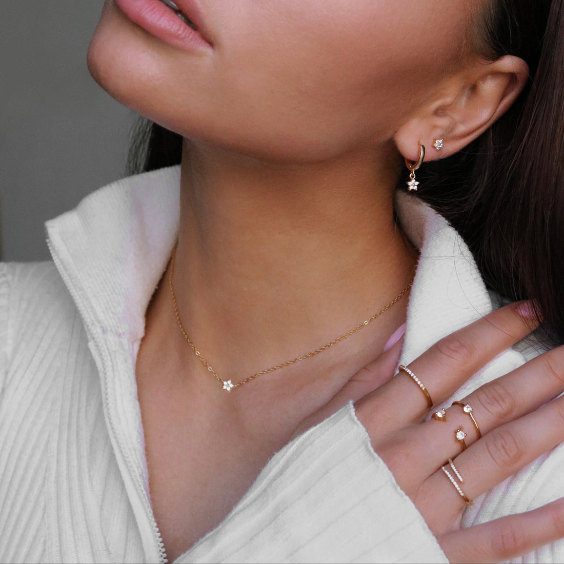 LOTUS CRYSTAL HALSBAND