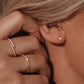 MINI HEART SPARKLING STUDS -GULD