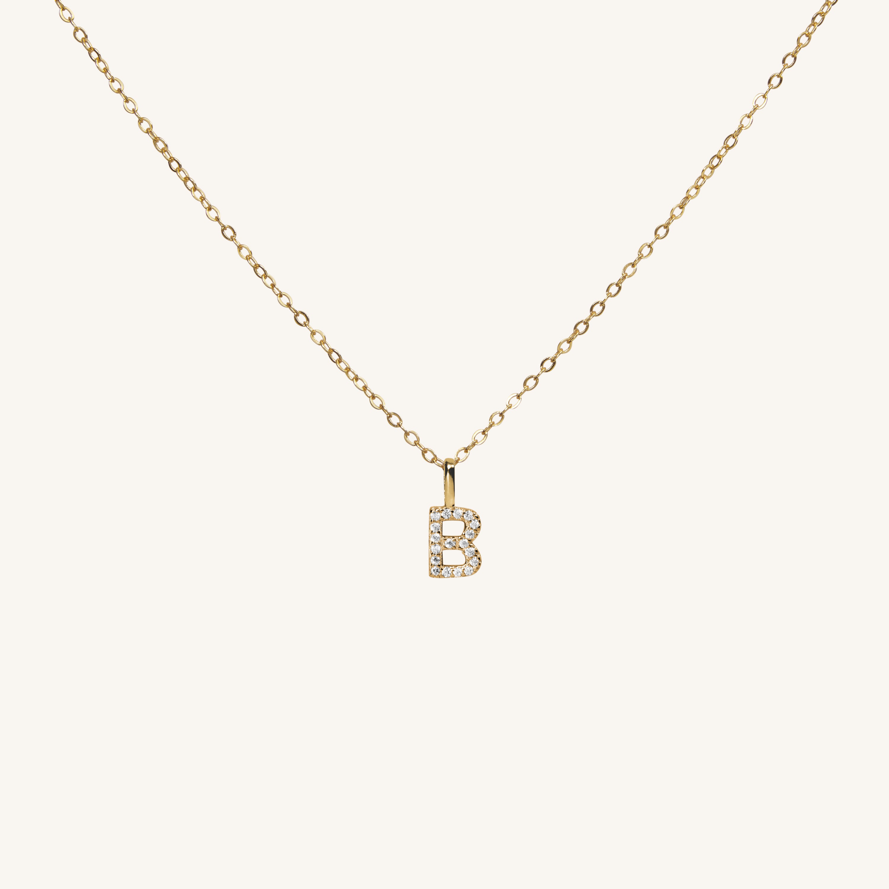 LOVE INITIAL NECKLACE - GOLD