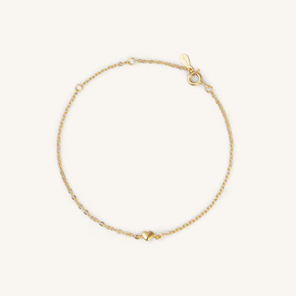 MINI HEART BRACELET - GOLD