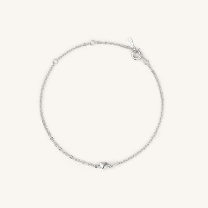 MINI HEART BRACELET - SILVER