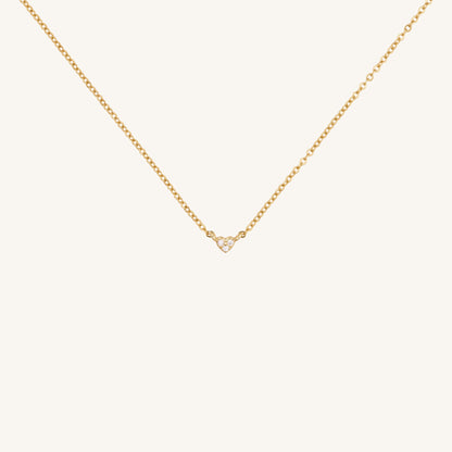 MINI HEART SPARKLING NECKLACE - GOLD